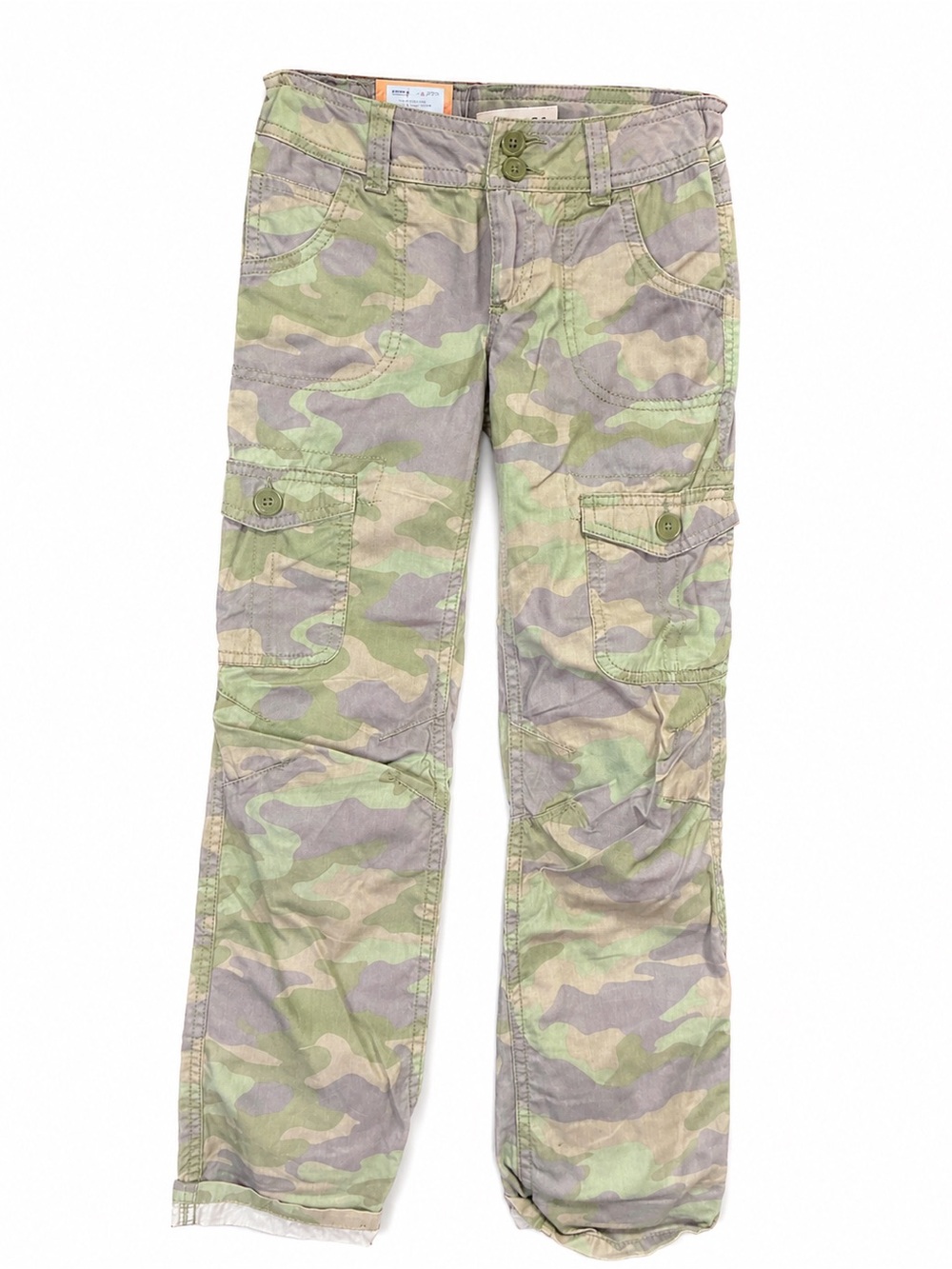 Mudd Kids Camo Cargo Pants in Green and Tan